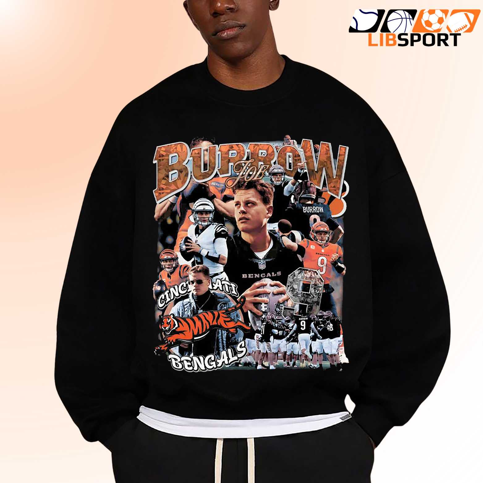 Joe Burrow T Shirt, Retro Streetwear Unisex Shirt